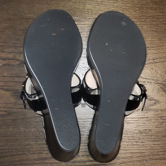 New Coach Gypsy Optic C Platform Thong Sandal - Picture 9 of 12